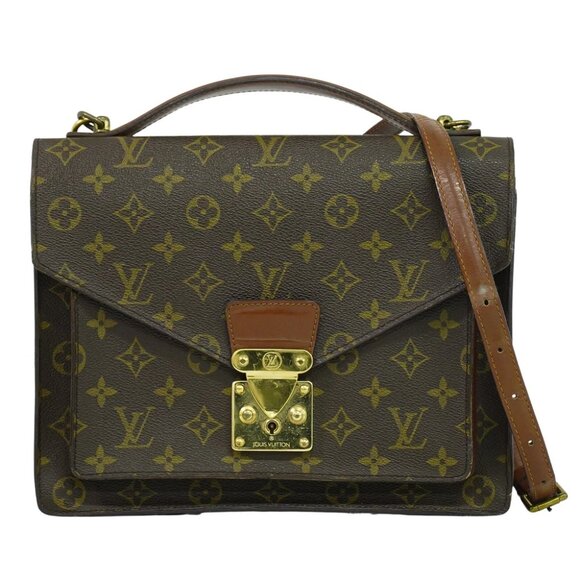 Louis Vuitton Monceau 28 M51185 Monogram Canvas 2way Shoulder Handbag Brown - Picture 1 of 10